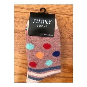 Simply socks polka dot brand NWT